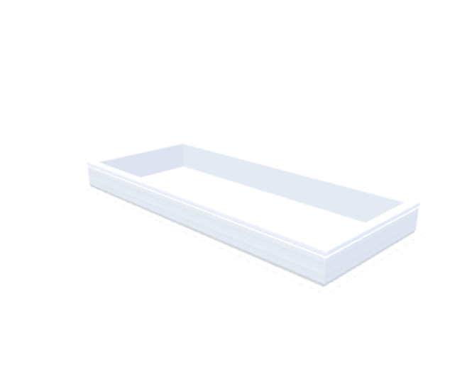 PVC-Aufsatzkranz 80x200 cm - Skylux